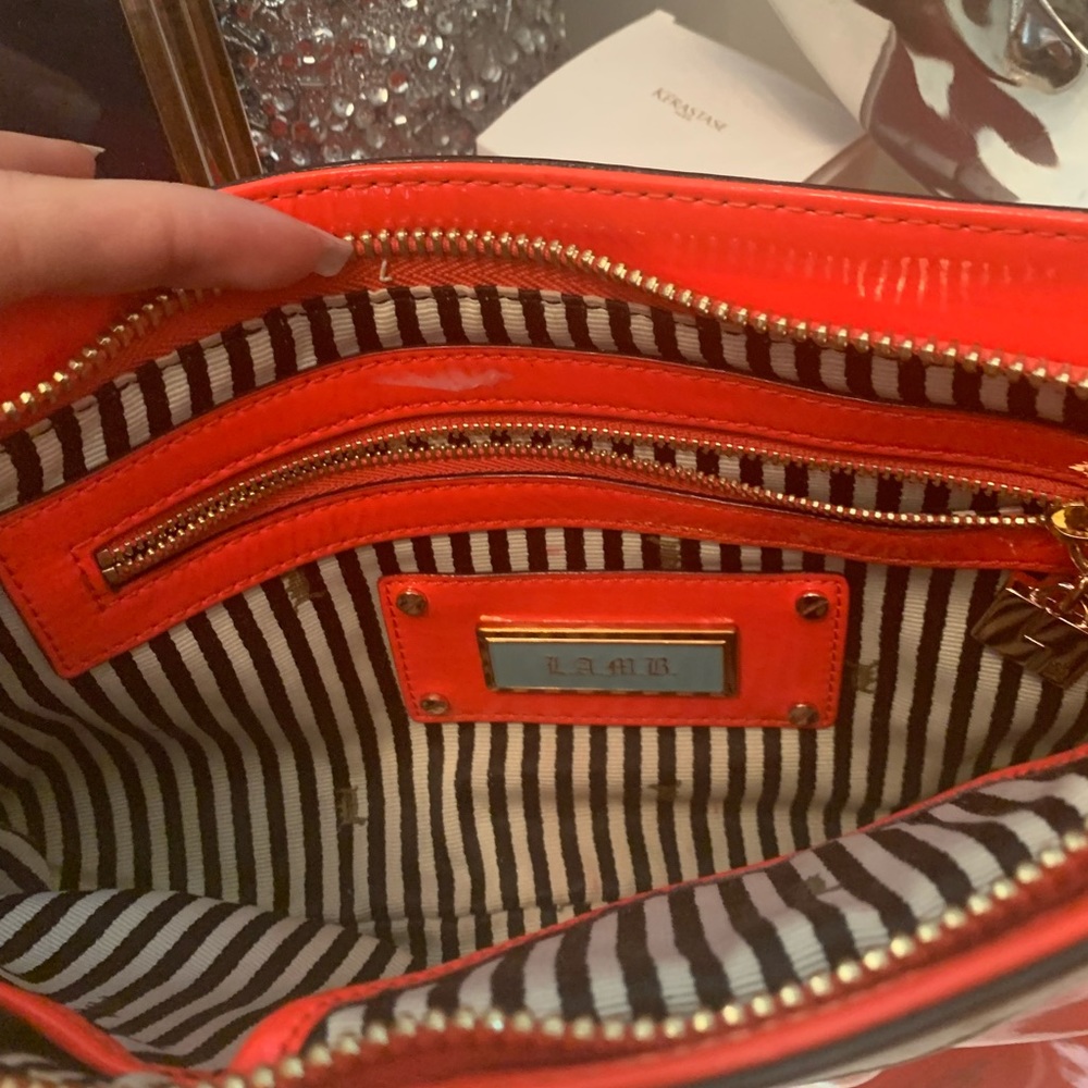 L.A.M.B leather neon clutch - Picture 3 of 4